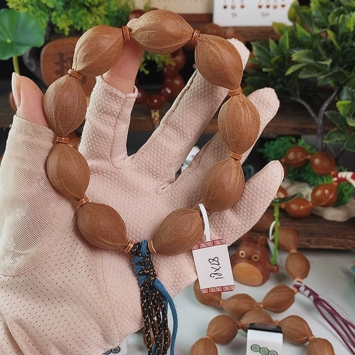 手串橄榄核18/28原皮，一物一拍
