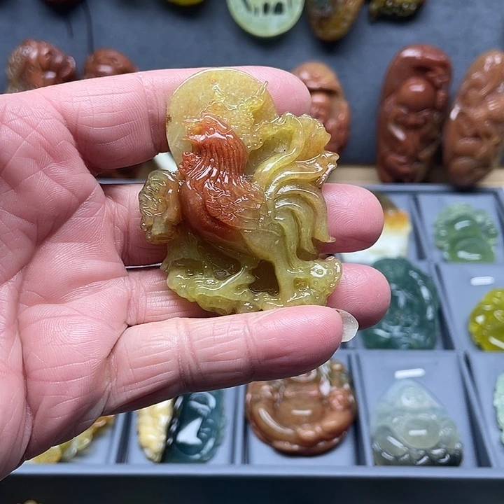 蛇纹石玉未镶嵌挂件