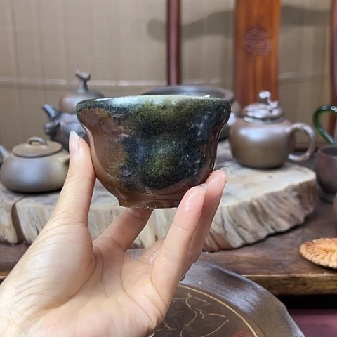 戬谷龙窑坭兴陶柴烧杯6