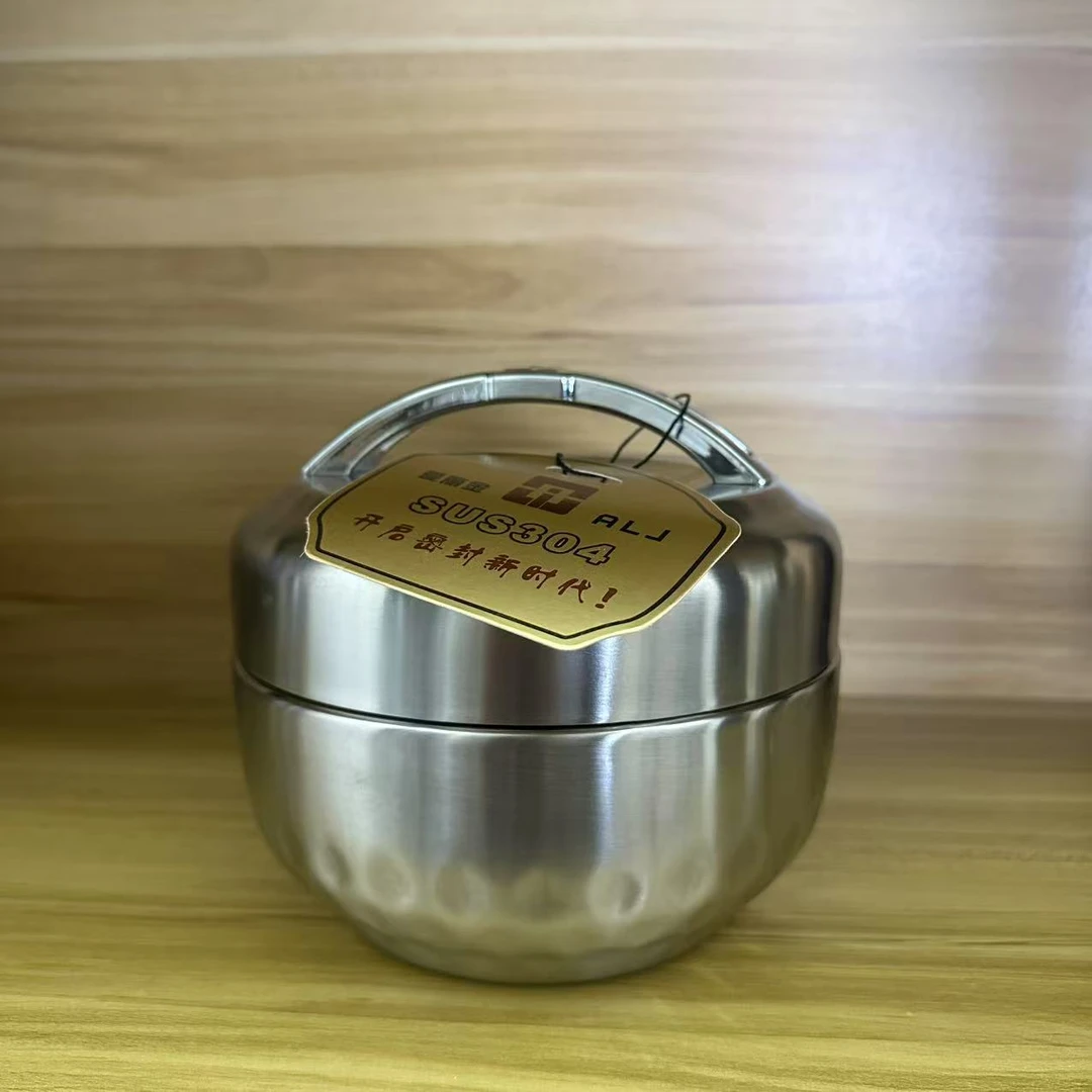 304不锈钢超大容量保温饭盒便携双层防烫