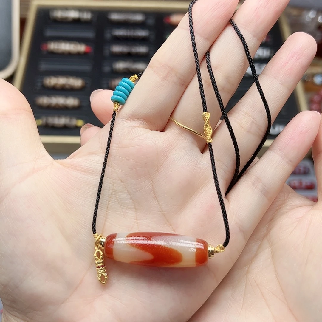 玛瑙/玉髓合金颈饰