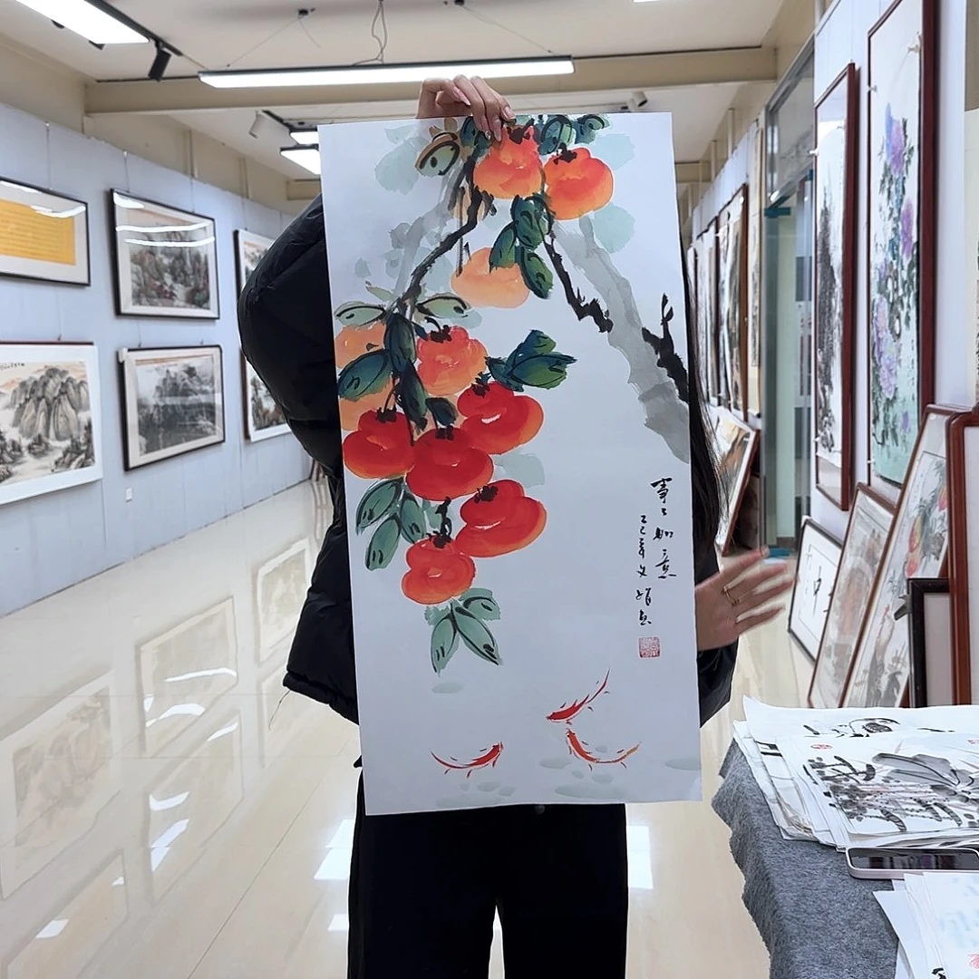 国画国画作品多次