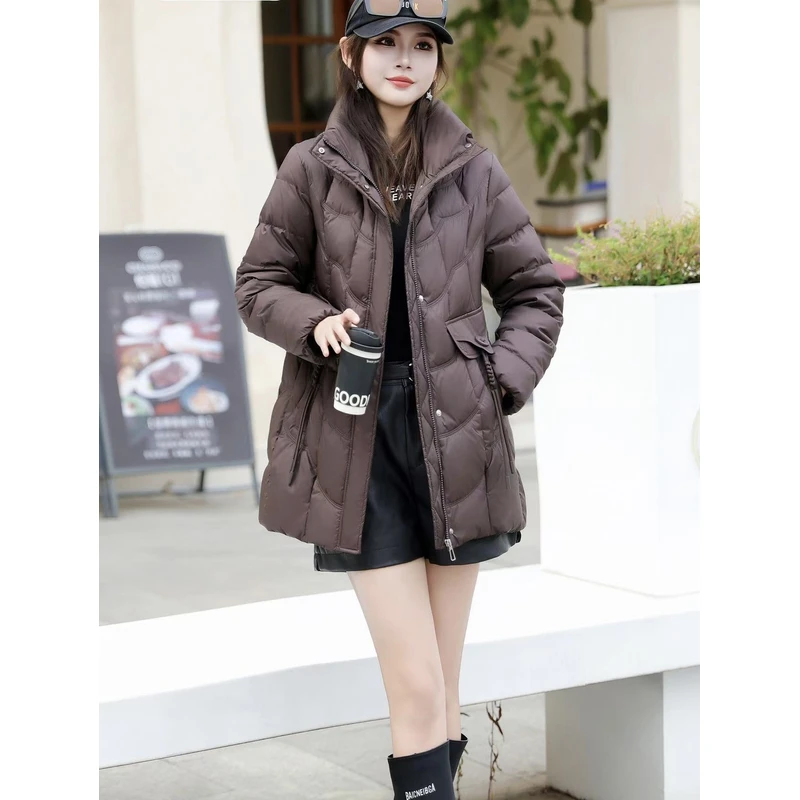 【A621】女士冬季新款时尚气质显瘦高端洋气秋冬加厚保暖羽绒棉服