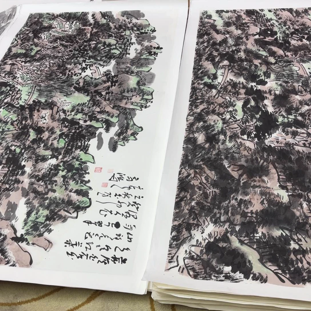 国画用****6高鸿打包两张童