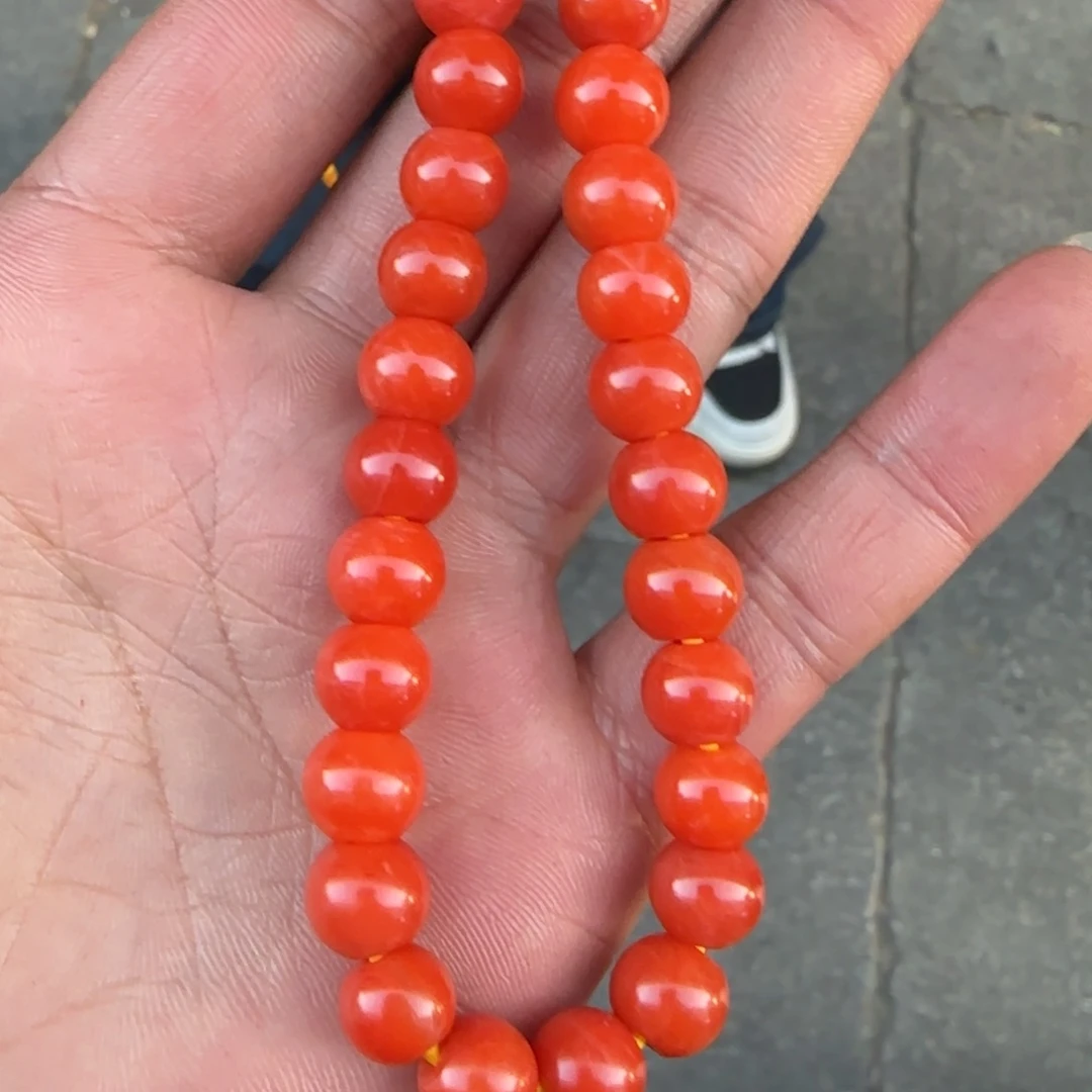 忻***龙南红玛瑙未镶嵌手链