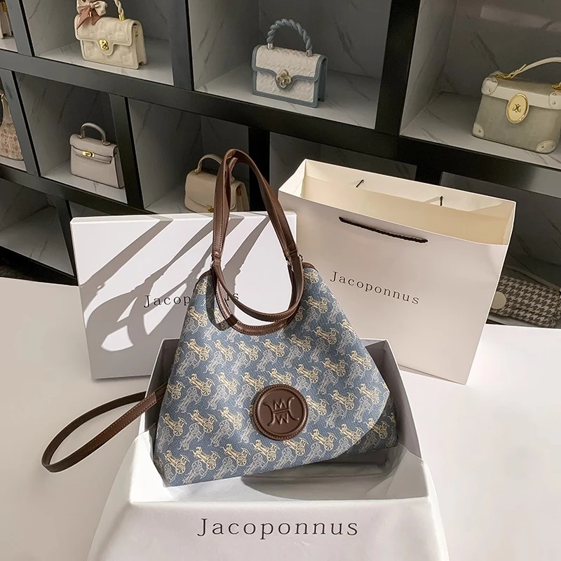 【设计师款】真皮大容量托特包女2025新款高级感小众轻奢腋下女包