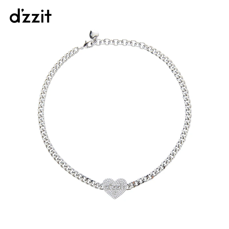 合金项链 【商场同款新品】dzzit地素链条爱心项链25夏法式3J2Z202