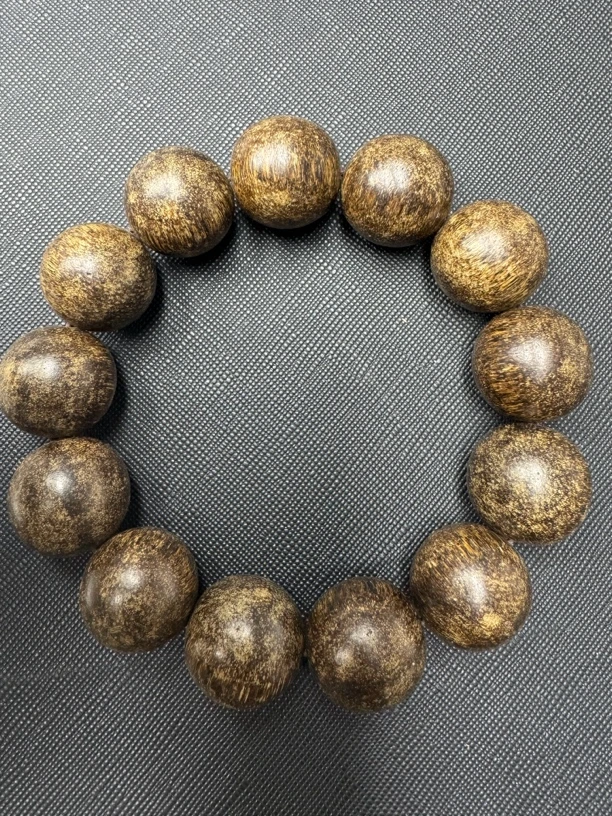 371沉木圆珠手串