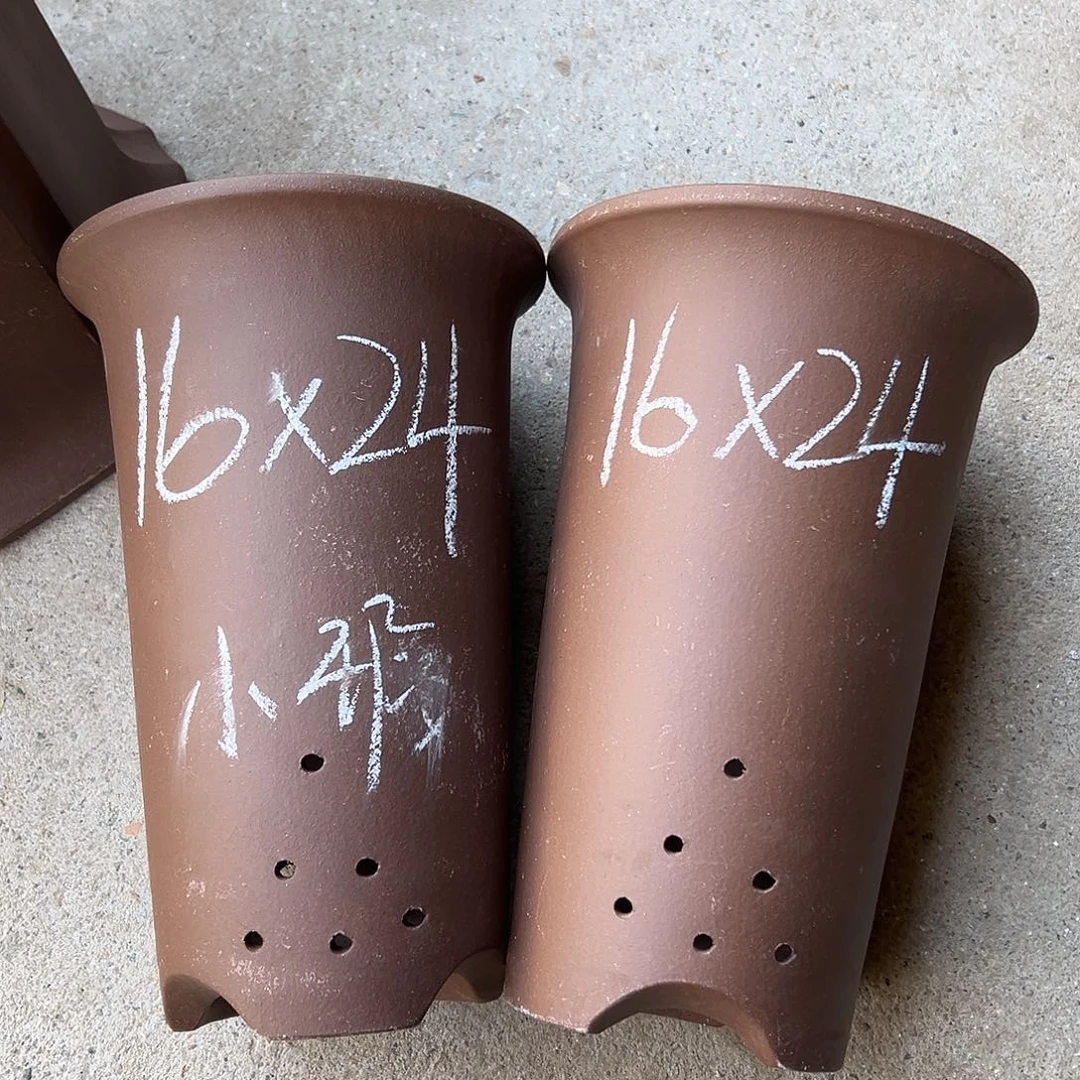 花盆紫砂宜兴紫砂花盆2只