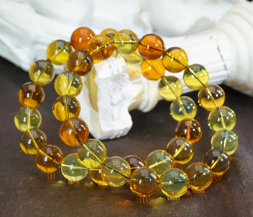 琥珀茶多宝手串10.5+(多样性发其一) CA011452