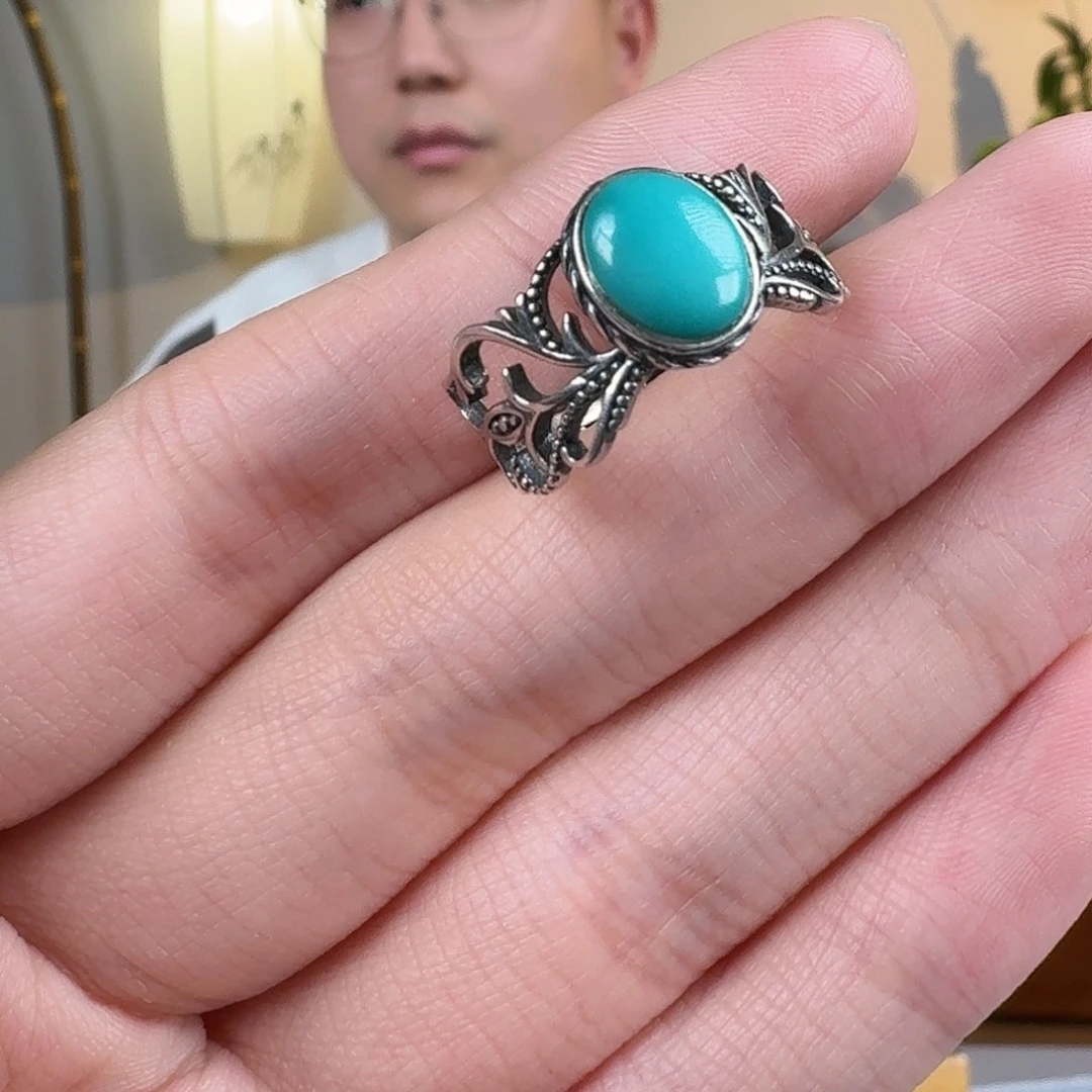 绿松石银S925镶嵌珠宝奇石