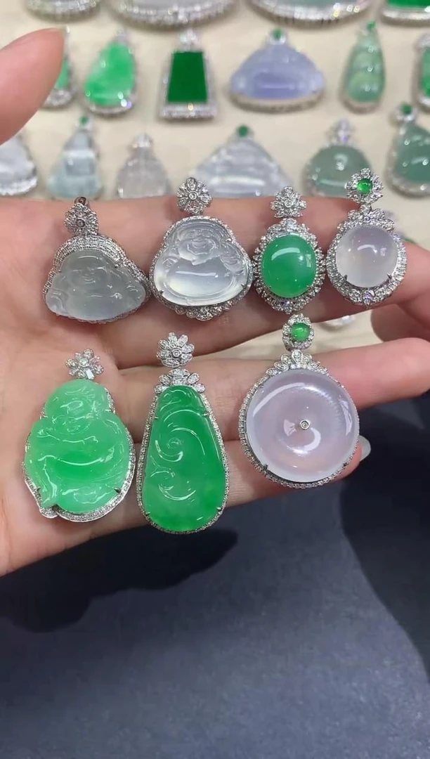 【彩虹盘】翡翠-18K金-多样性发一件-LM008|CXQ21