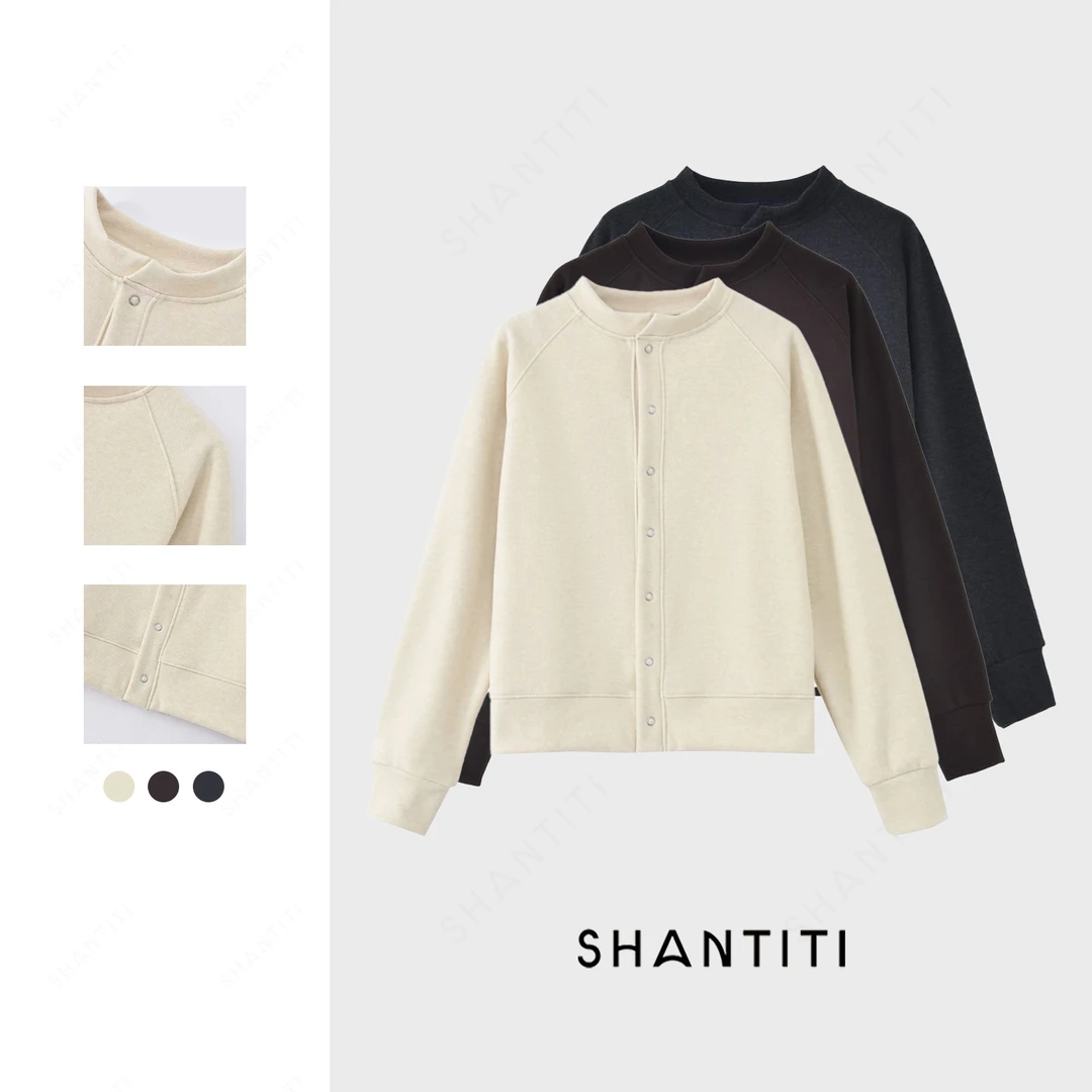 秋冬款-『净版开衫』女秋冬韩系休闲极简上衣 复古休闲棒球服外套