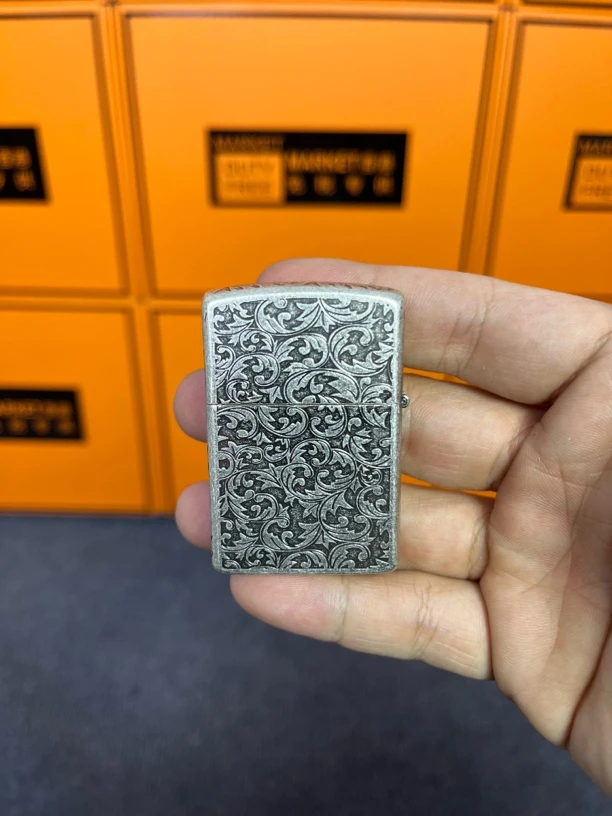 古银做旧唐草打火机（需自行配油）
