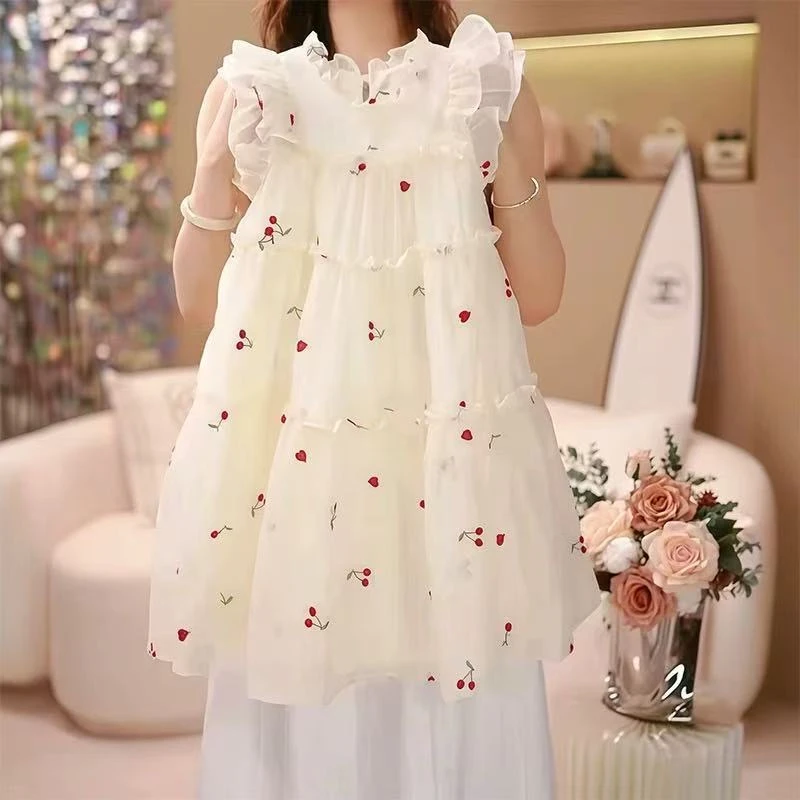 【现货】女童连衣裙夏季2025新款花边公主裙薄款裙子CSC2189