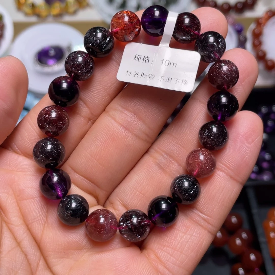 水晶手链未镶嵌超七黑加仑