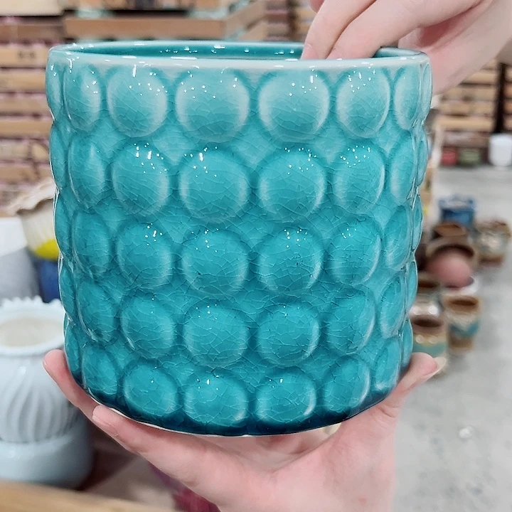 有孔.凑单10元陶瓷花盆发货！