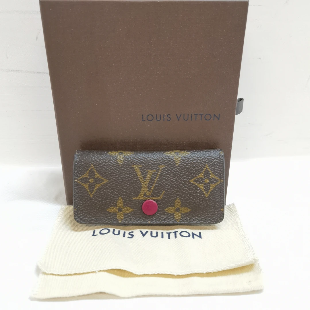 95新 LouisVuitton/路易威登 经典老花红豆豆4串钥匙包
