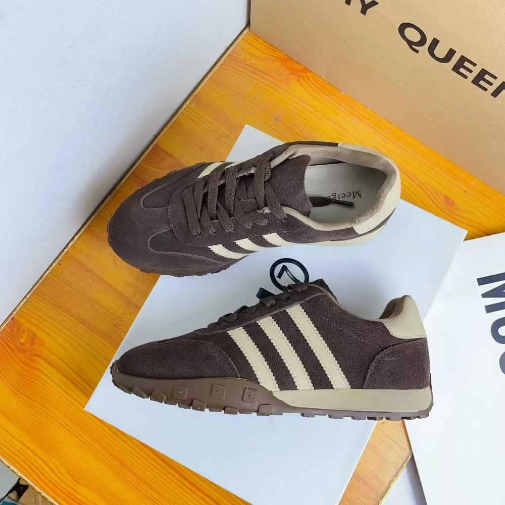 德训鞋女鞋2024时尚百搭拼色阿甘鞋系带休闲运动德训鞋K7-37-119