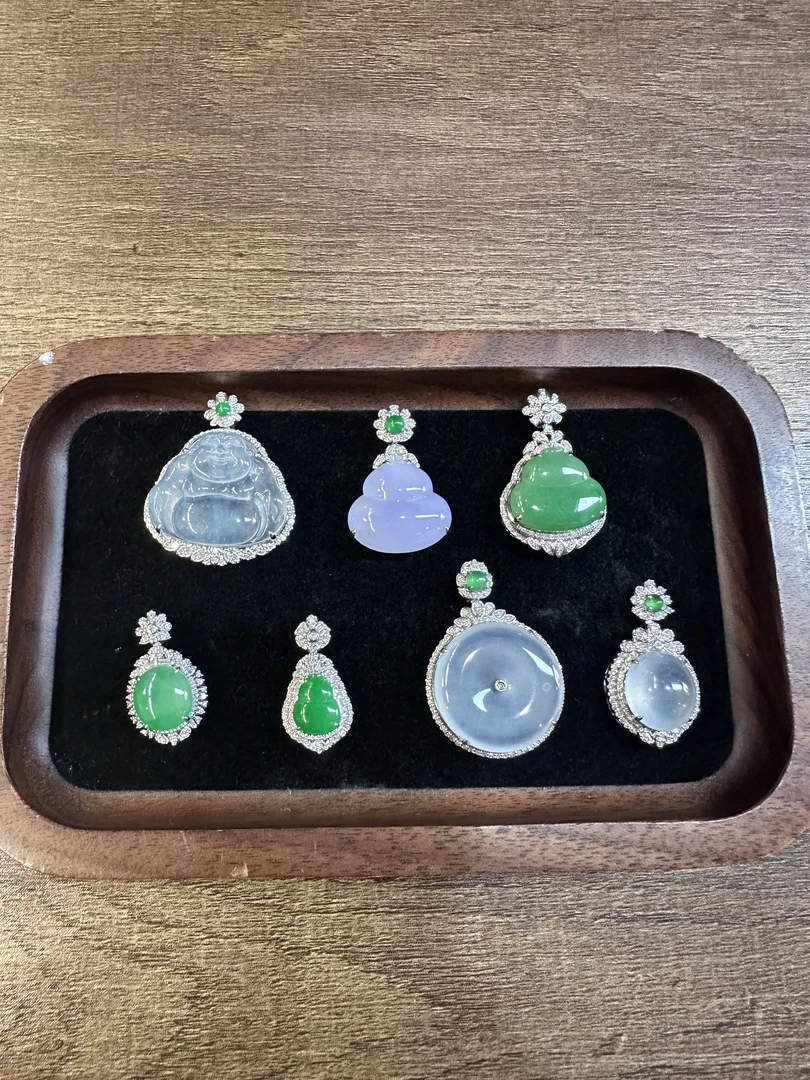 【彩虹盘】翡翠-18K金-多样性发一件-LM008|CXQ21