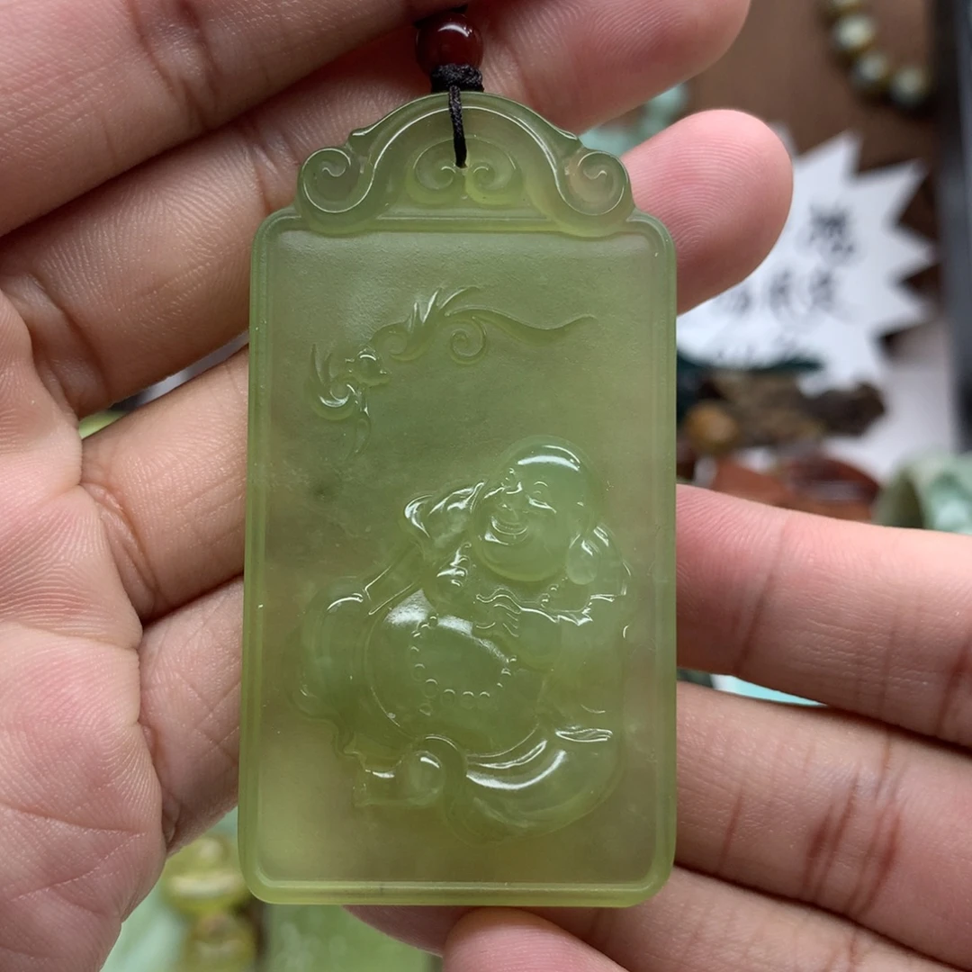 岫玉未镶嵌吊坠(不含链)