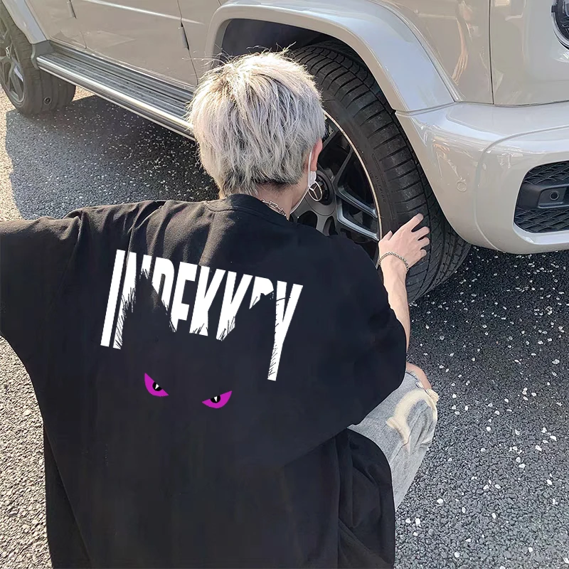 【重磅纯棉】短袖t恤男2025夏季潮牌美式爆款宽松休闲圆领印花上衣