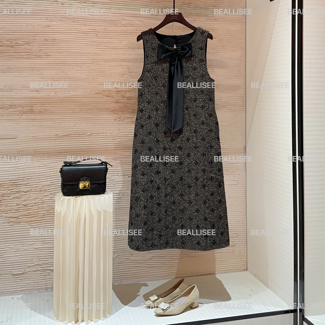 【宠粉价】秋冬新款无袖显瘦国风时尚宽松连衣裙W-A1484