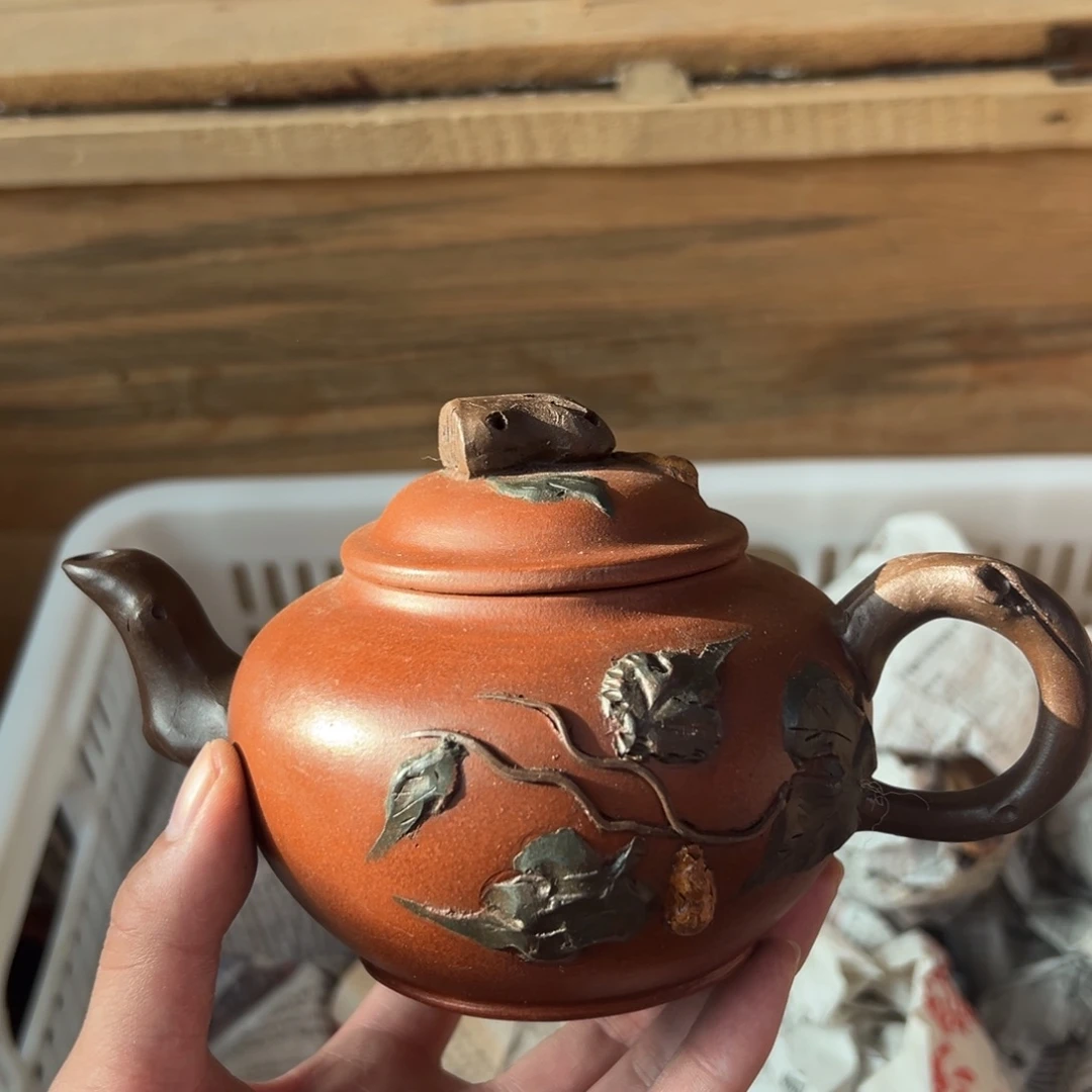 茶壶紫砂老厂紫砂壶一件！