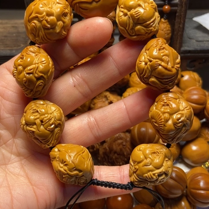 【闪购商品】橄榄核手串/手链你****。荷叶财神