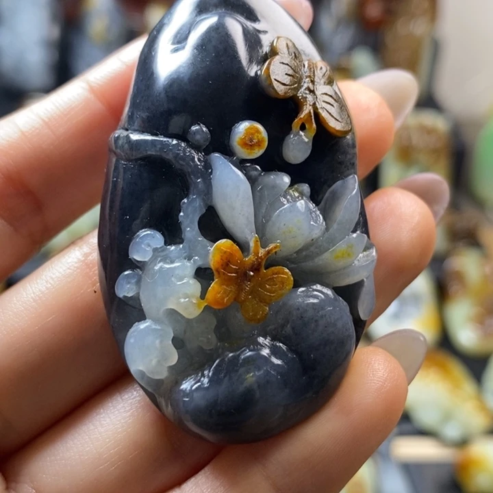 和田玉未镶嵌挂件