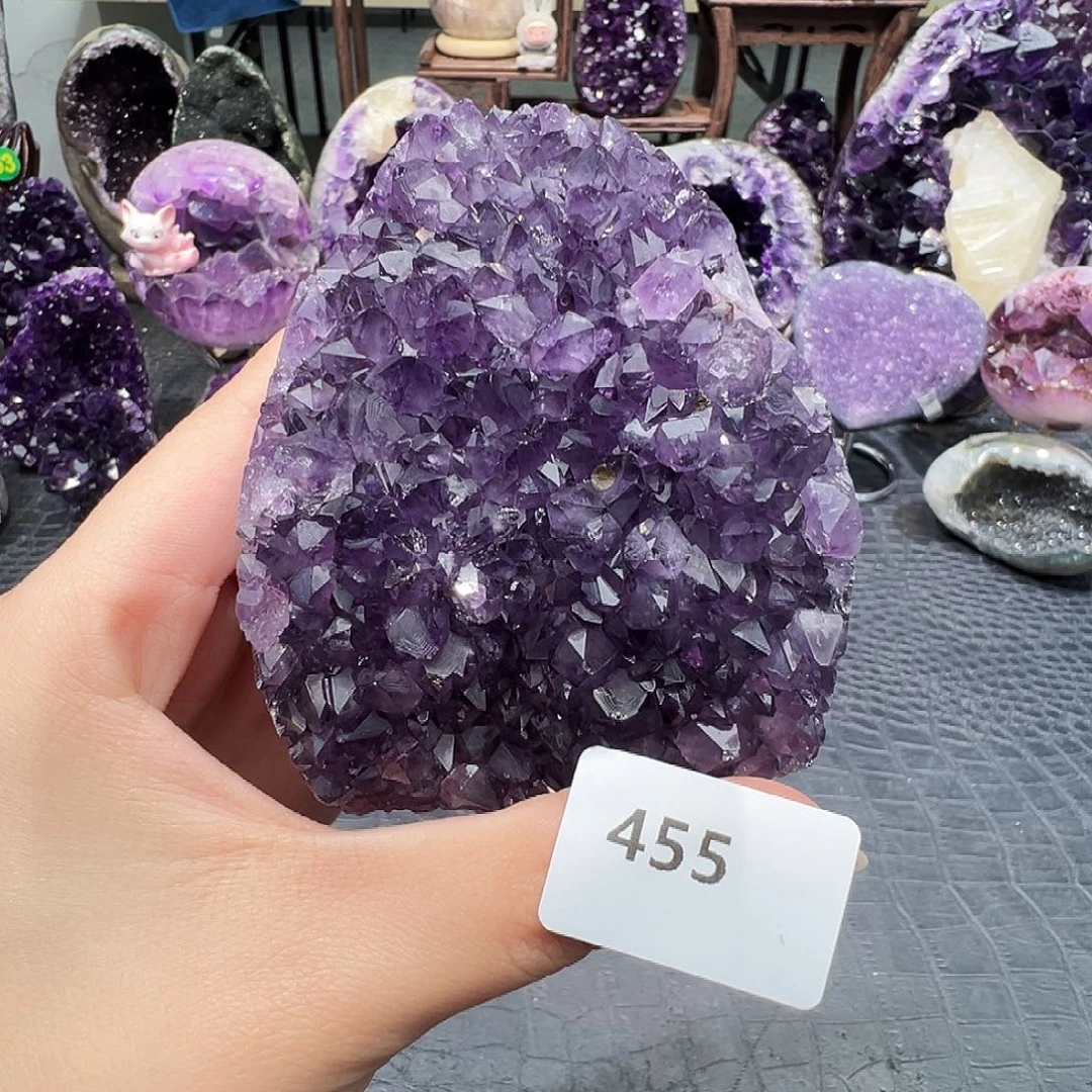 紫晶未镶嵌珠宝半成品