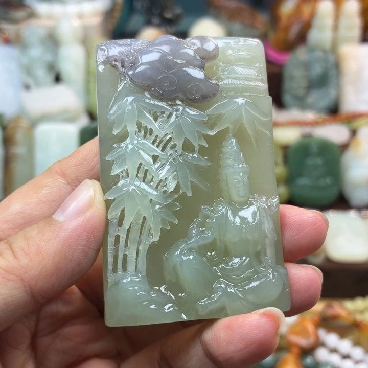 和田玉未镶嵌颈饰