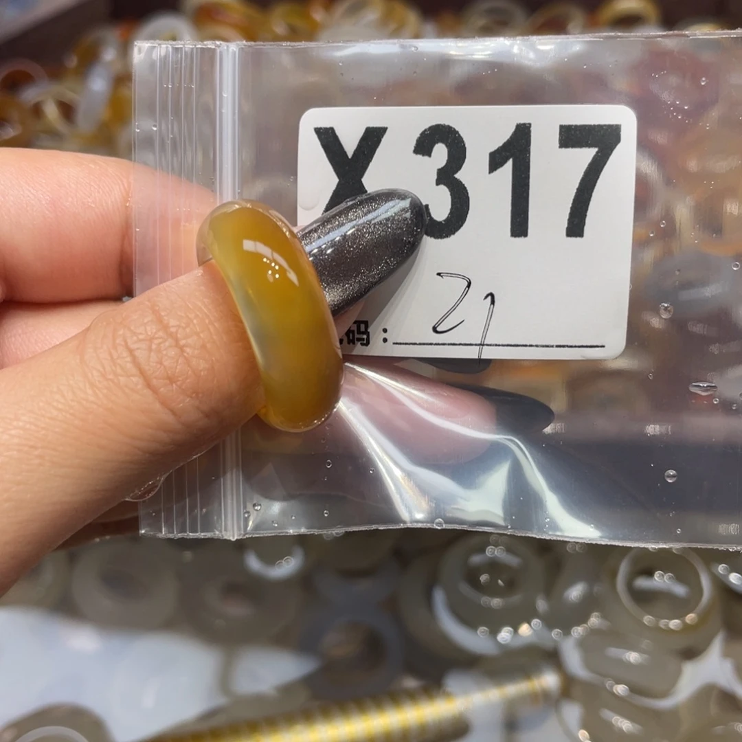 玛瑙/玉髓未镶嵌戒指317