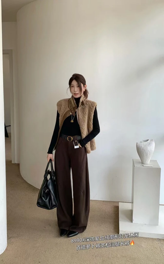 2025冬季新品灯笼百搭萝卜裤显腿长8990