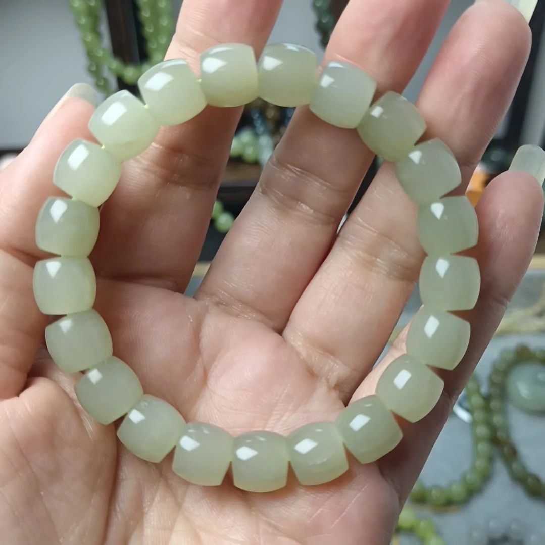 手链未镶嵌和田玉（糖玉）