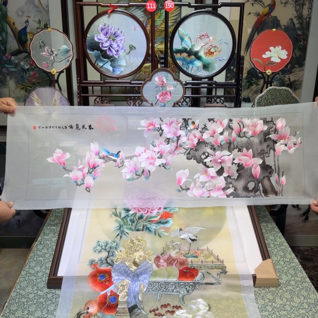 刺绣手工苏绣工艺制作技艺精湛