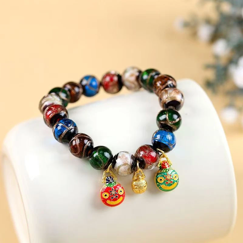 LL-001香灰琉璃手串吞金兽男女款十全十美吞金兽（无礼盒）