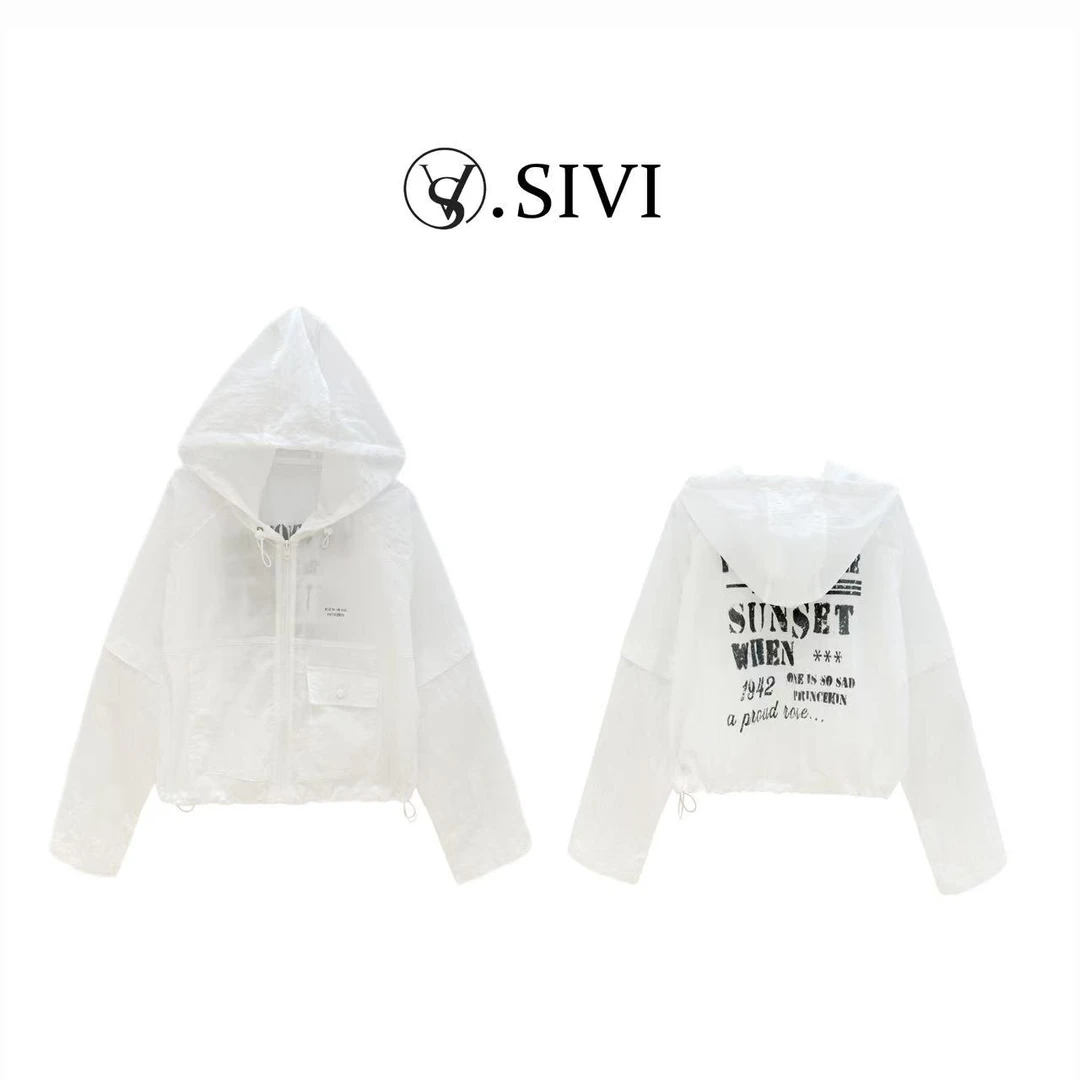 熙薇【万里无云】2025夏季新款时尚气质休闲防晒风衣外套H3509