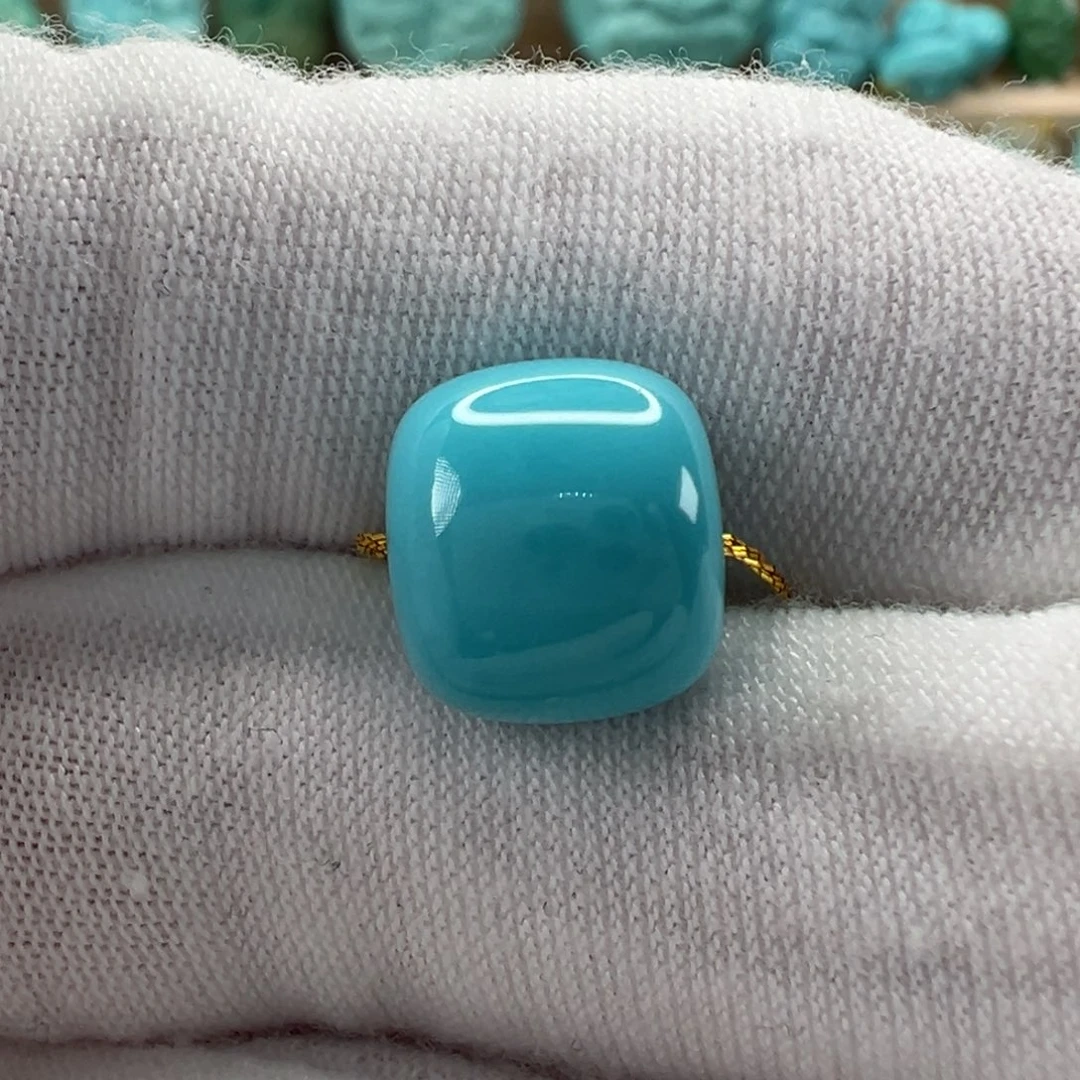 未镶嵌绿松石老型珠11x9.7mm