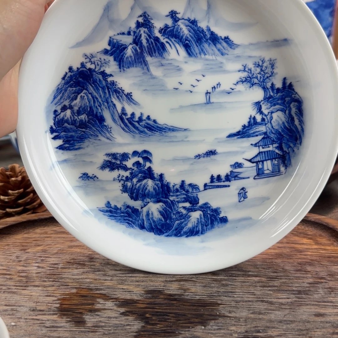 瓷片景德镇手绘青花茶器200