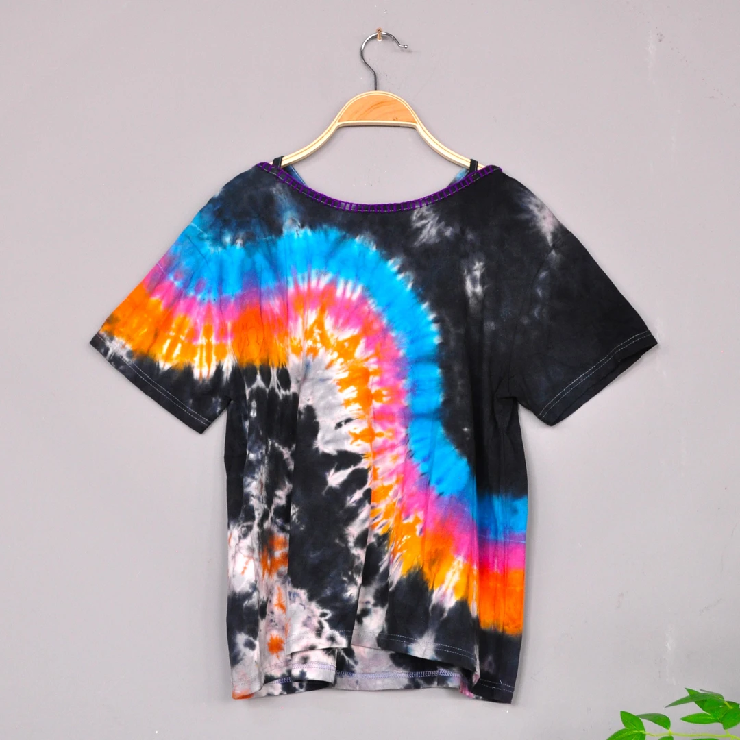 泰国手工个性时尚休闲百搭半袖女士圆领T恤