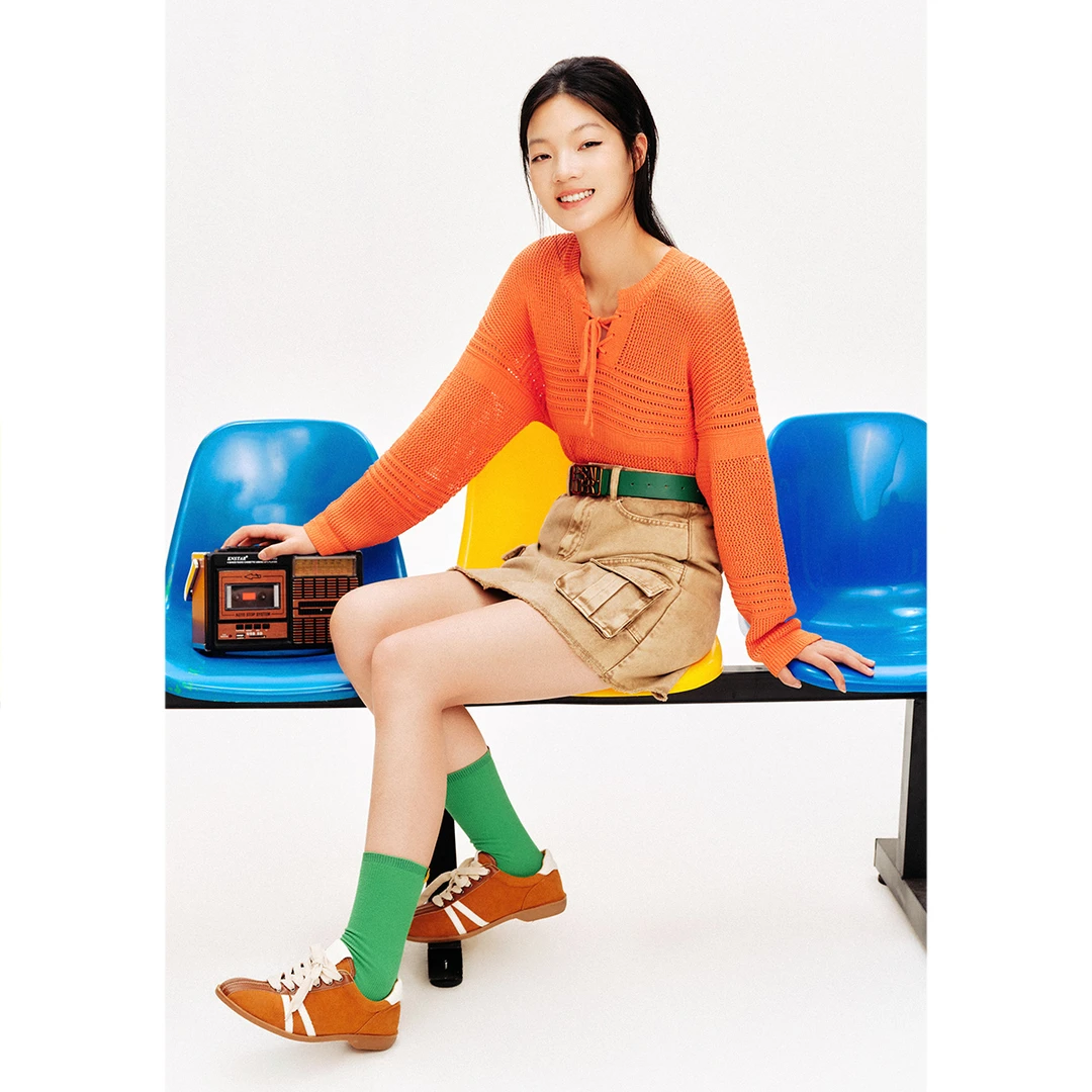 【落日桔子】PSALTER诗篇春款精致镂空肌理感毛衫6C34106210