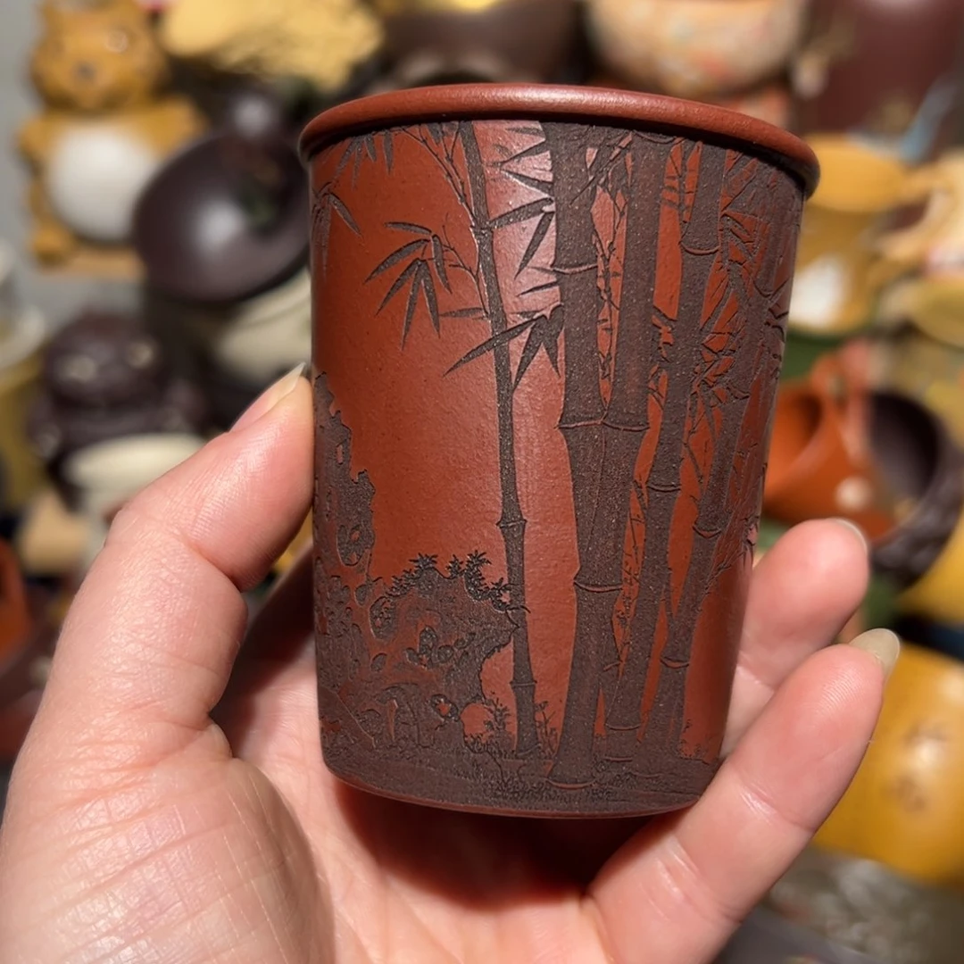 紫砂茶杯宜兴紫砂主人杯