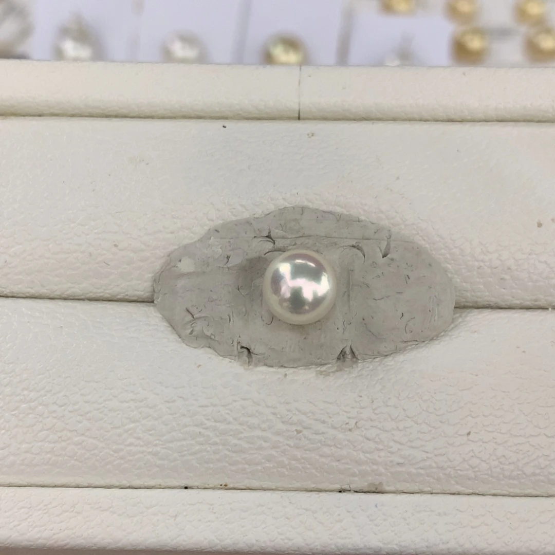 未镶嵌海水珍珠裸珠ak正圆伴彩单珠7.8mm