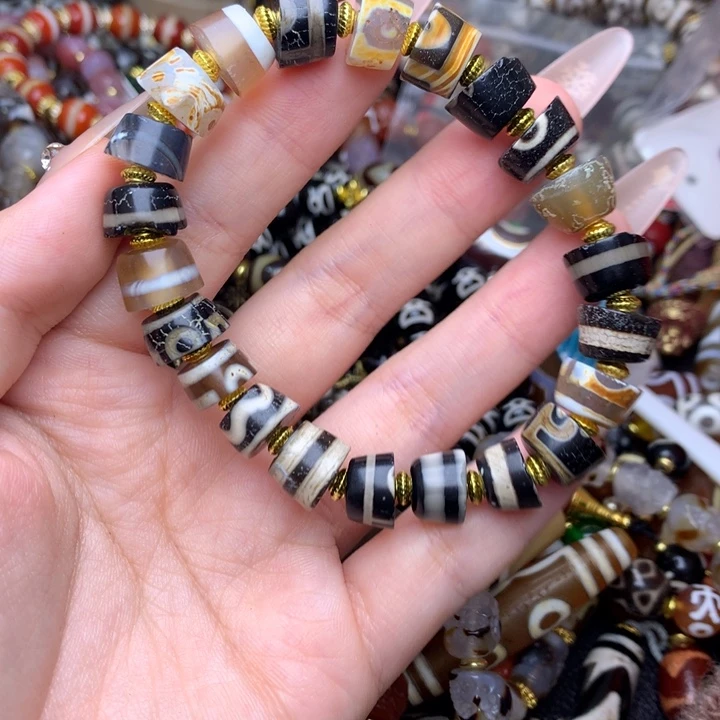 玛瑙/玉髓未镶嵌发一条