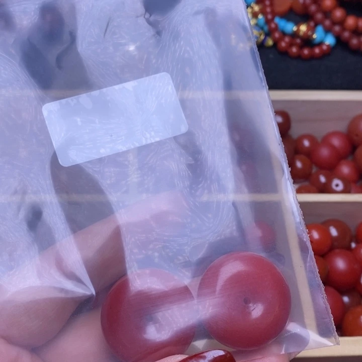 南红玛瑙手链合金麦*