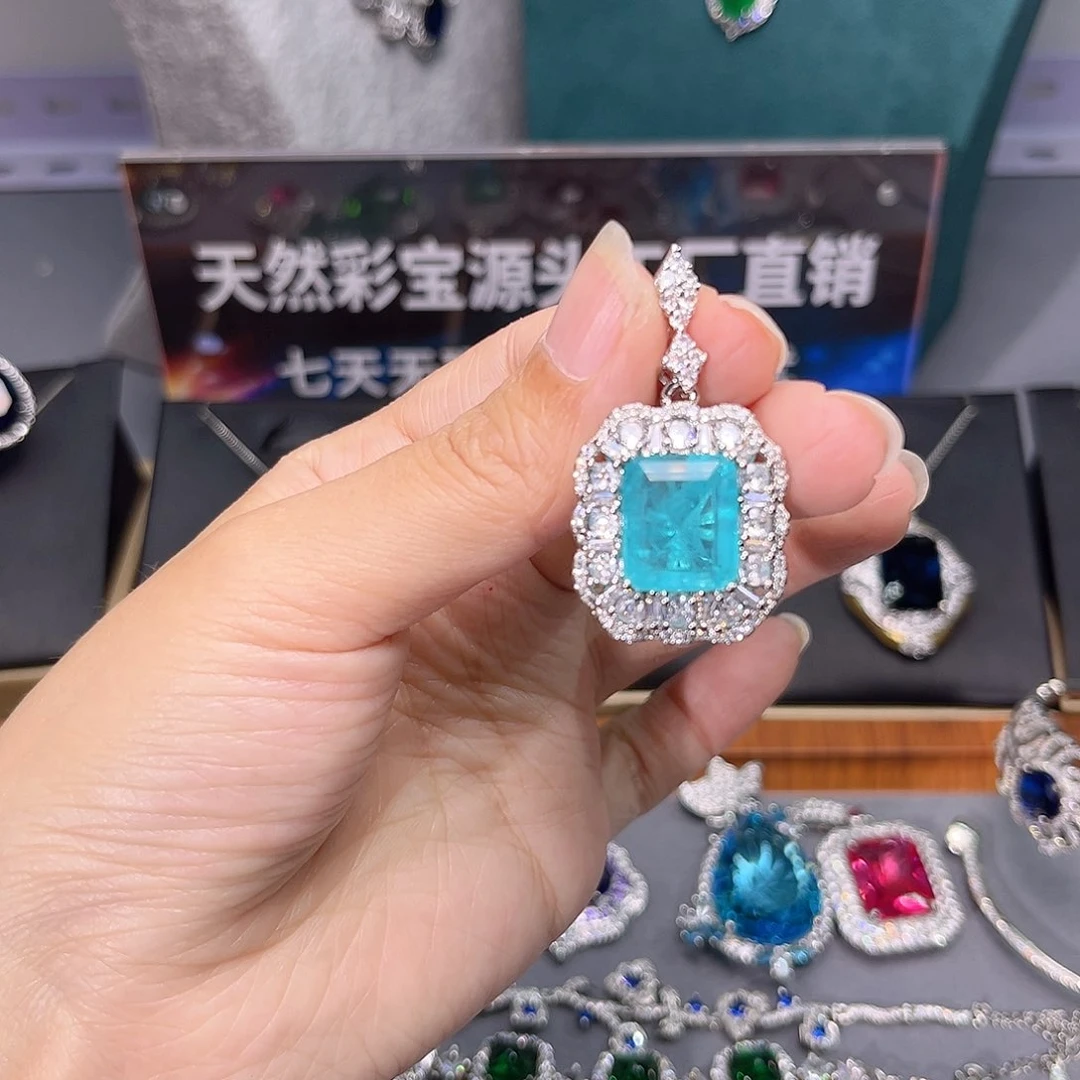 银S925镶嵌颈饰碧玺t z 133