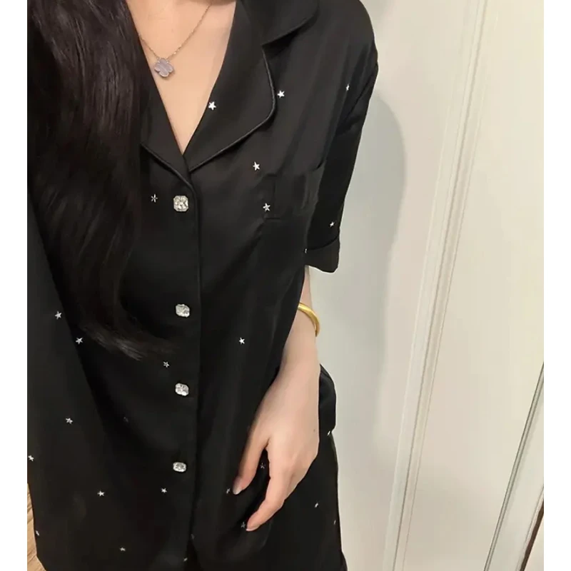 莫里伊【黑色神秘星空】短袖款小众潮牌设计可外穿家居服【礼盒款】
