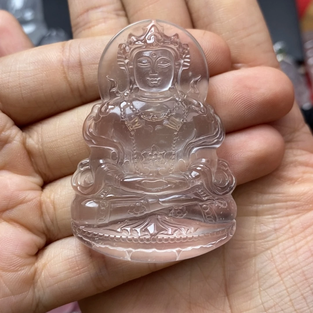 s***n石英质玉未镶嵌吊坠