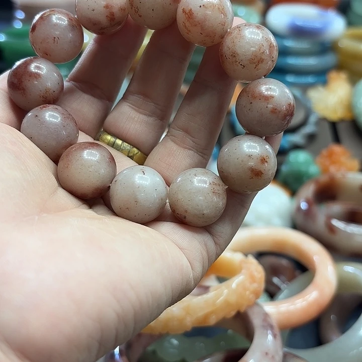 蓝***色石英岩玉合金颈饰